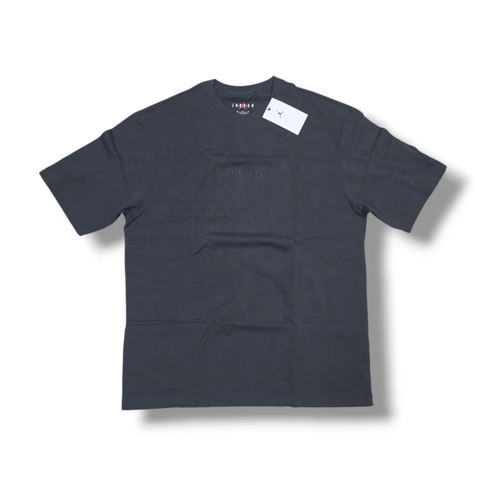 JORDAN JUMPMAN Black Embroidered Center Logo Black T-Shirt Men's M NWT